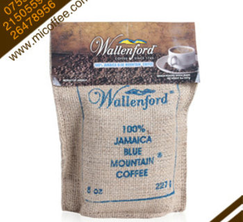 原裝進(jìn)口wallenford 100%牙買(mǎi)加藍山咖啡豆227g麻袋裝正品