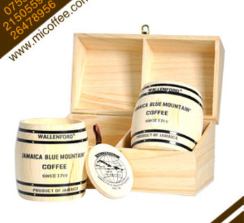 正品原裝進(jìn)口Wallenford㊣100%牙買(mǎi)加藍山咖啡豆 2*4oz 木禮盒裝