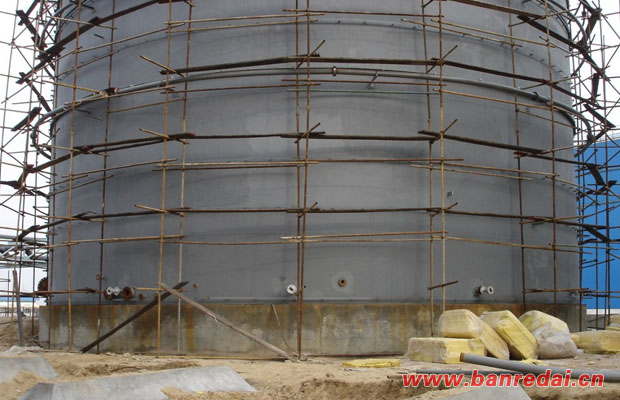 柴油儲罐電伴熱系統施工現場